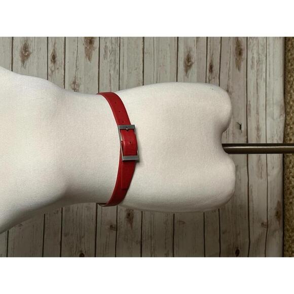 Anne Klein Accessories - Vintage Anne Klein business casual corpcore red geniune leather belt Size Small
